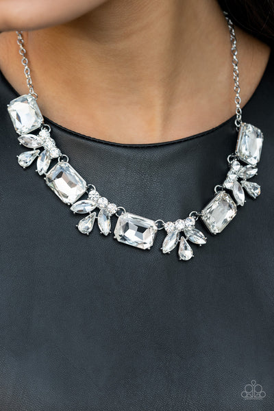 Long Live Sparkle - White Rhinestone Necklace - Paparazzi Accessories