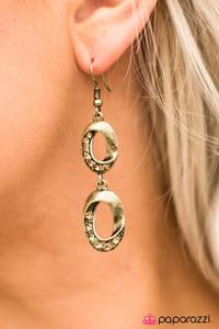 Have Money To Burn - Brass Earrings - Paparazzi Accessories