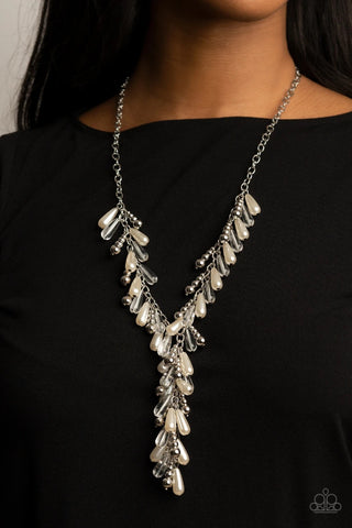 Dripping With DIVA-ttitude - White Necklace - Paparazzi Accessories