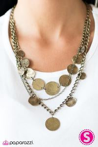 Lost Treasure - Brass Necklace - Paparazzi Accessories