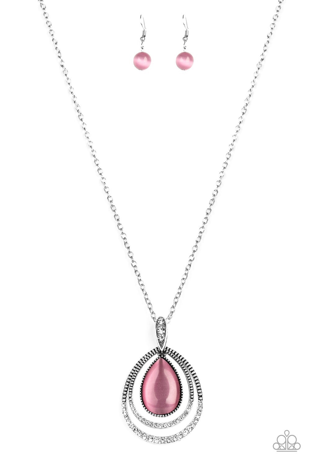 Paparazzi Glow and Tell Necklace - Pink
