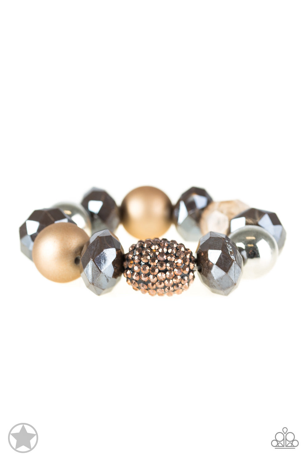 All Cozied Up - Brown Bracelet - Paparazzi Accessories