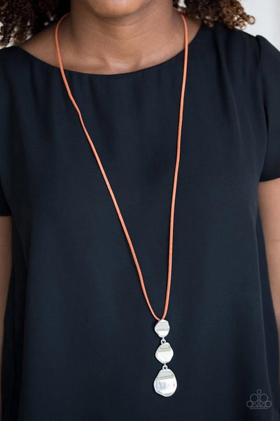Embrace the Journey - Orange Necklace - Paparazzi Accessories