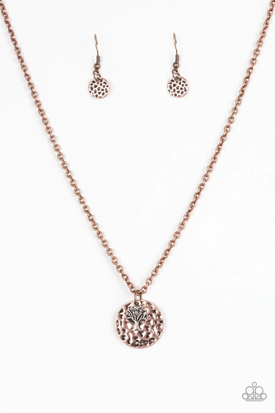 Live Treely - Copper Necklace - Paparazzi Accessories
