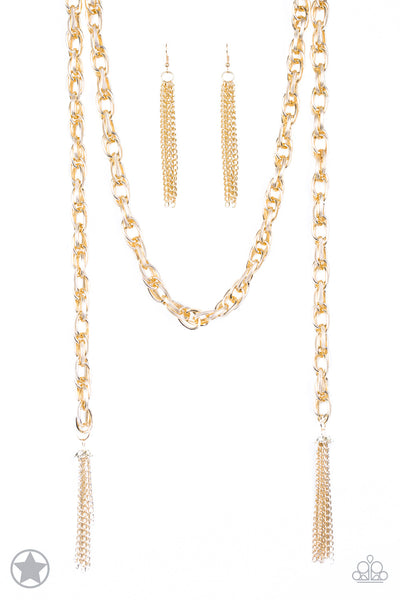 SCARFed for Attention - Gold  Chain Necklace - Paparazzi Accessories