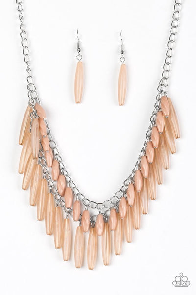 Speak of the DIVA - Brown Beaded Necklace - Paparazzi Accessories
