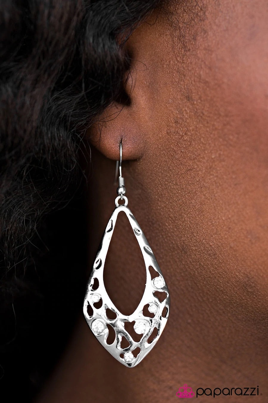 Don’t Flatter Yourself - White Earrings - Paparazzi Accessories