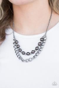 Glam and Grind - Black Necklace - Paparazzi Accessories