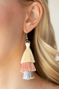 Hold On To Your Tassel - Pink Earrings - Paparazzi Accessories