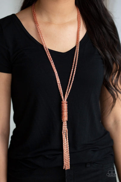 Paparazzi Boom Boom Knock You Out Necklace- Copper