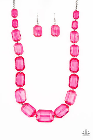 Paparazzi ICE Versa Necklace - Pink