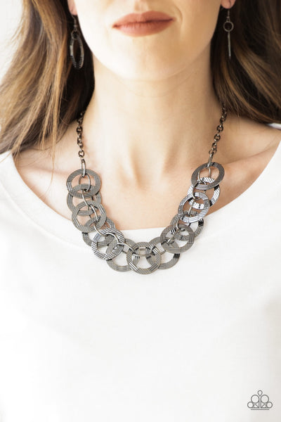 The Main Contender - Black Necklace - Paparazzi Accessories